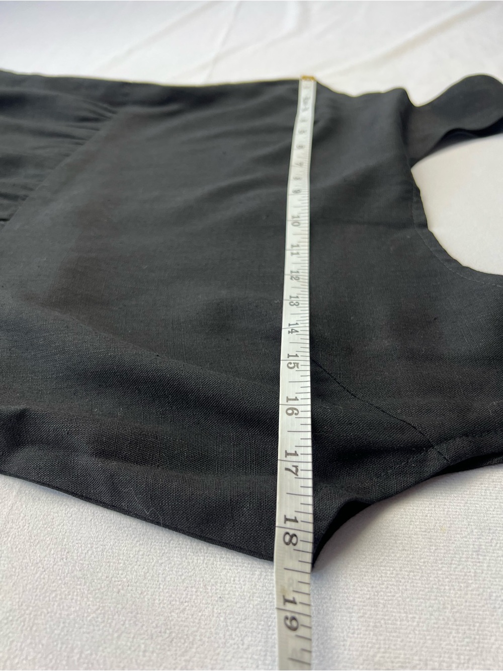 Black Sleeveless Fit & Flare Midi Dress Scoop Neck Back Zip Empire Waist S/M - Picture 3 of 4